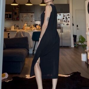 Vintage Notations Black Maxi Dress